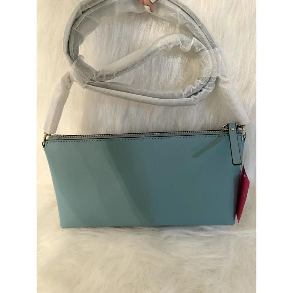 Kate Spade Sawyer Street Declan Leather Crossbody Bag SEASIDE